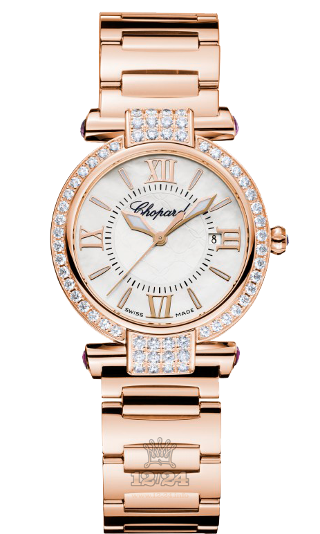 Chopard Imperiale Watch 384238-5004 28 mm Pink gold Case White Dial