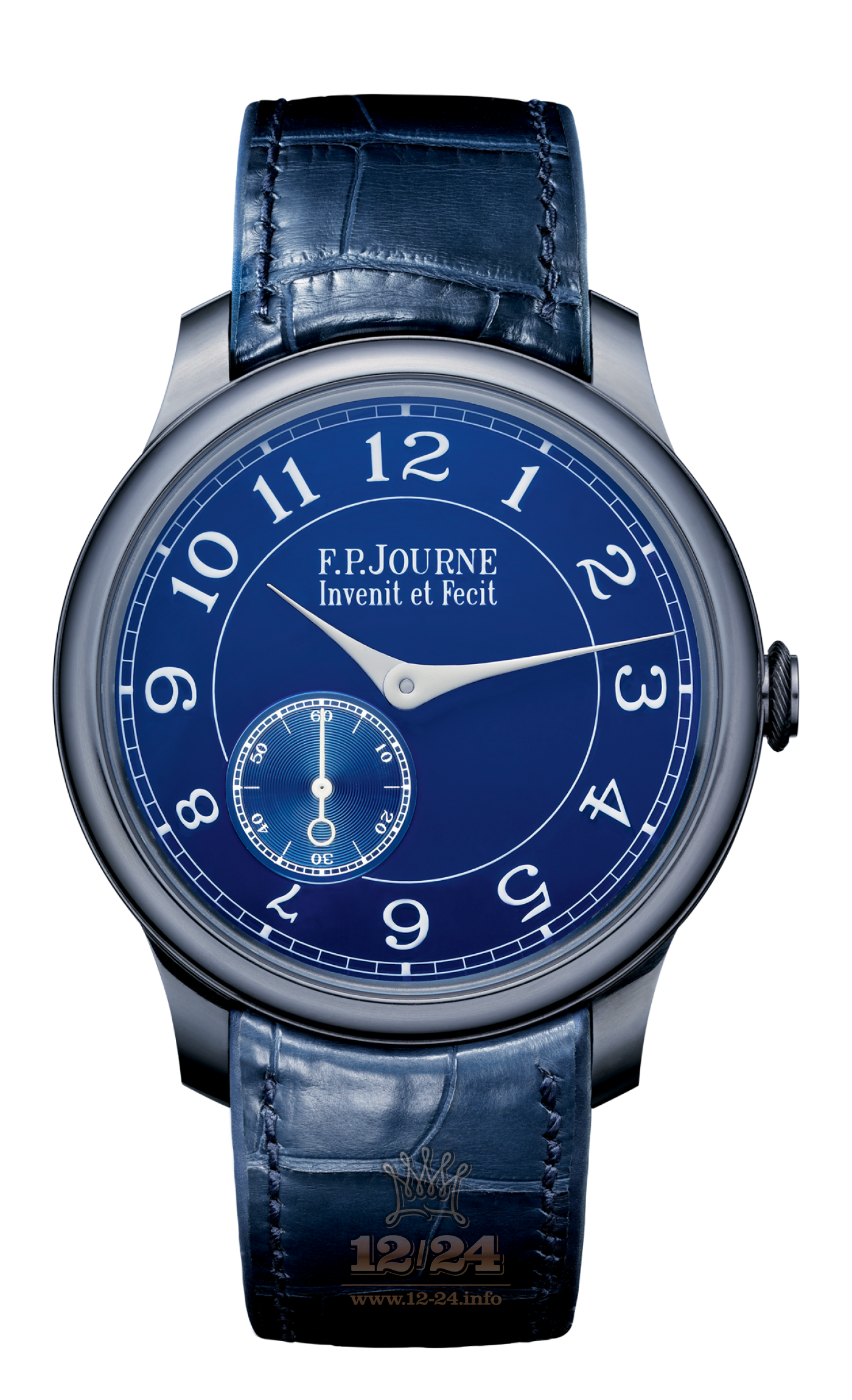 F.P.Journe Souveraine Watch FPJ-Co-Souveraine-ChronoBleu-CuirTn 39 mm Dark blue Dial