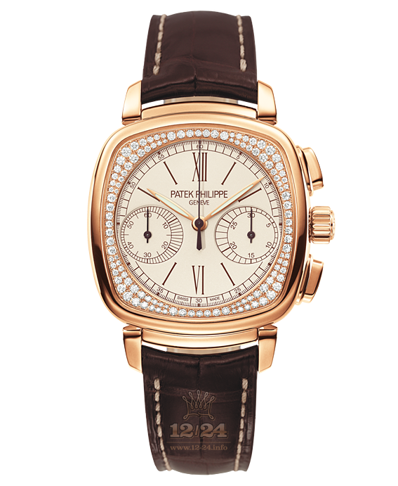 Patek Philippe Complications Watch 7071R-001 35 mm Pink gold Case White Silver Dial