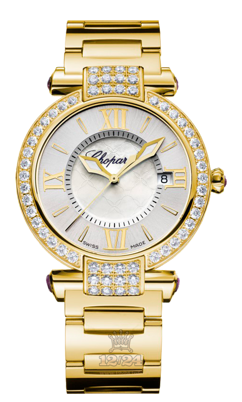 Chopard Imperiale Watch 384221-0004 36 mm Yellow gold Case Silver Dial
