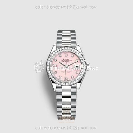 Rolex Lady-Datejust Watch 279139rbr-0002 28 mm White gold Case Pink Dial