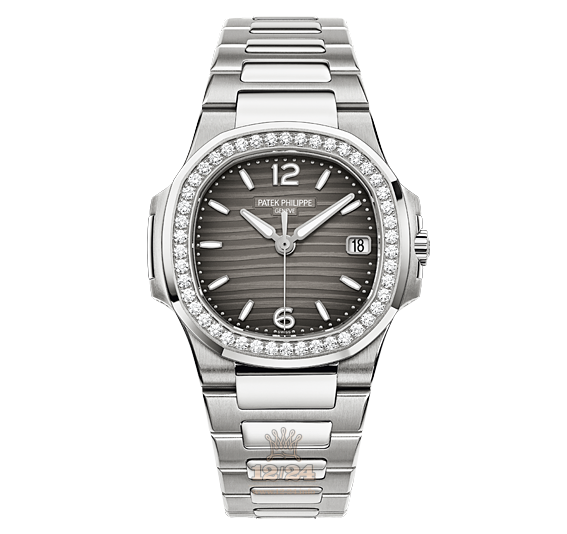 Patek Philippe Nautilus Watch 7010/1G-012 32 mm White gold Case Black Gray Dial