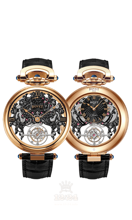 Bovet Fleurier Grandes Complications Watch AIFSQ033 45 mm Pink gold Case Black Silver Dial