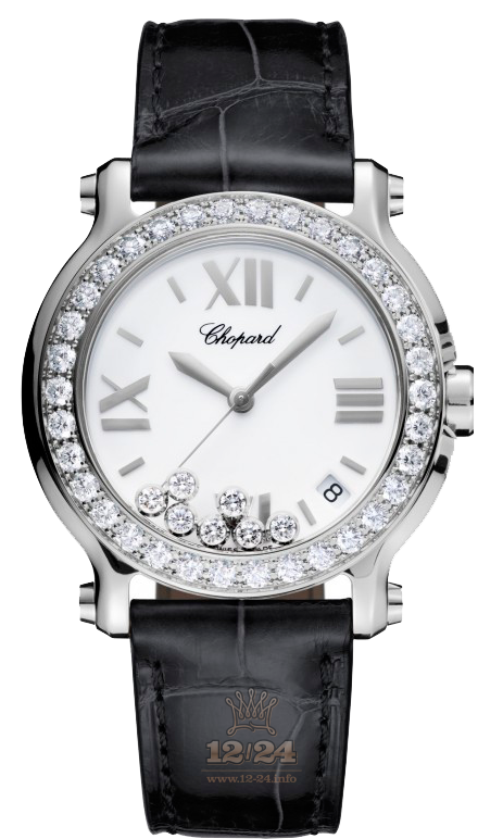 Chopard Happy Diamonds Watch 278475-3037 36 mm Stainless steel Case White Dial