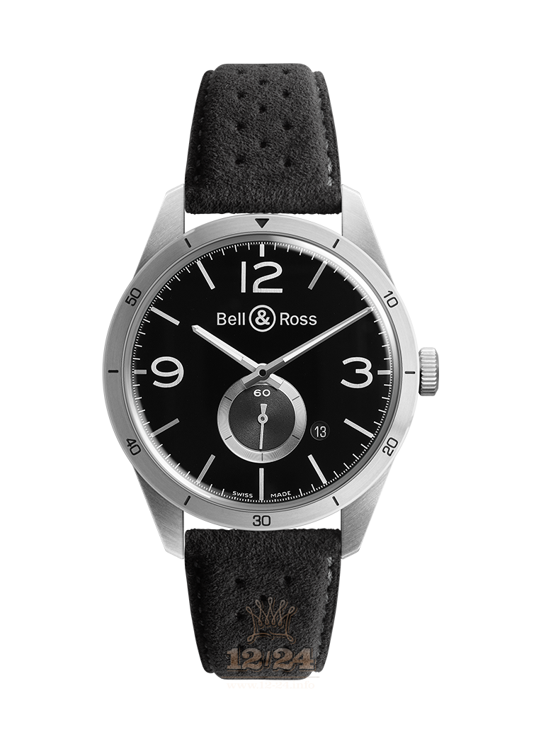 Bell & Ross Vintage Watch BRV123-BS-ST/SF 42 mm Stainless steel Case Black Dial