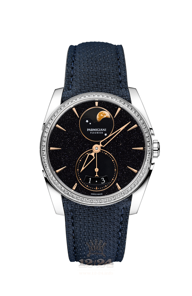 Parmigiani Fleurier Tonda Watch PFC283-0060601-X02531 34 mm Stainless steel Case Dark blue Dial