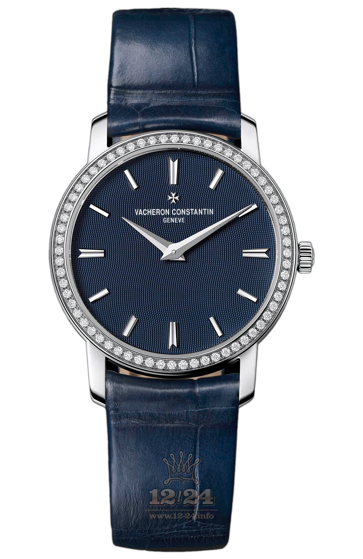 Vacheron Constantin Traditionnelle Watch 25558/000G-9758 30 mm White gold Case Dark blue Dial