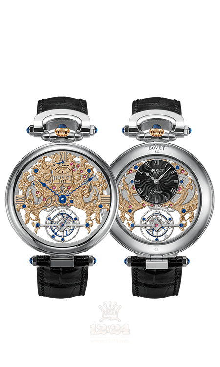 Bovet Fleurier Grandes Complications Watch AIFSQ018 45 mm White gold Case Golden Dial