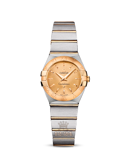 Omega Constellation Watch 123.20.24.60.08.001 24 mm Steel / Yellow gold Case Golden Dial