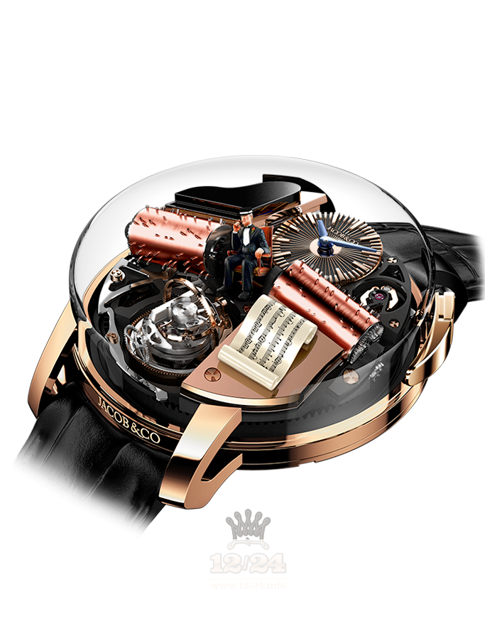 Jacob & Co Grand Complication Masterpieces Watch OP100.40.AD.AB.A 47 mm Pink gold Sapphire Case