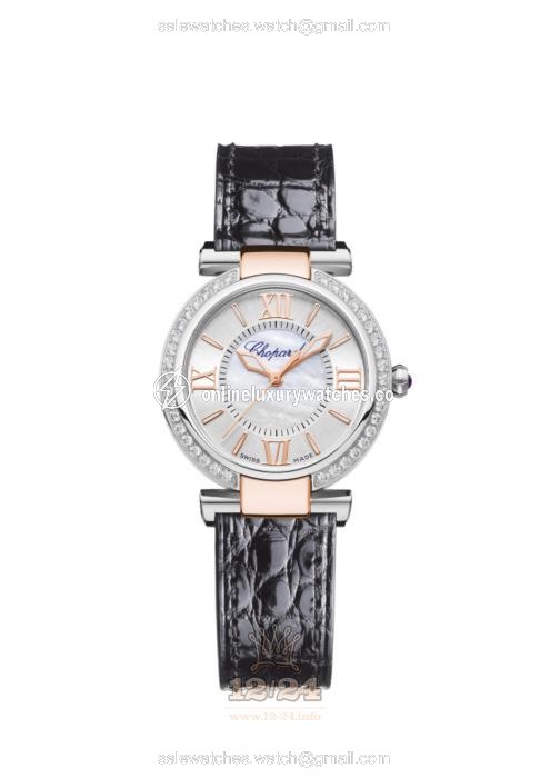 Chopard Imperiale Watch 388563-6007 29 mm Steel / Pink gold Case White Dial