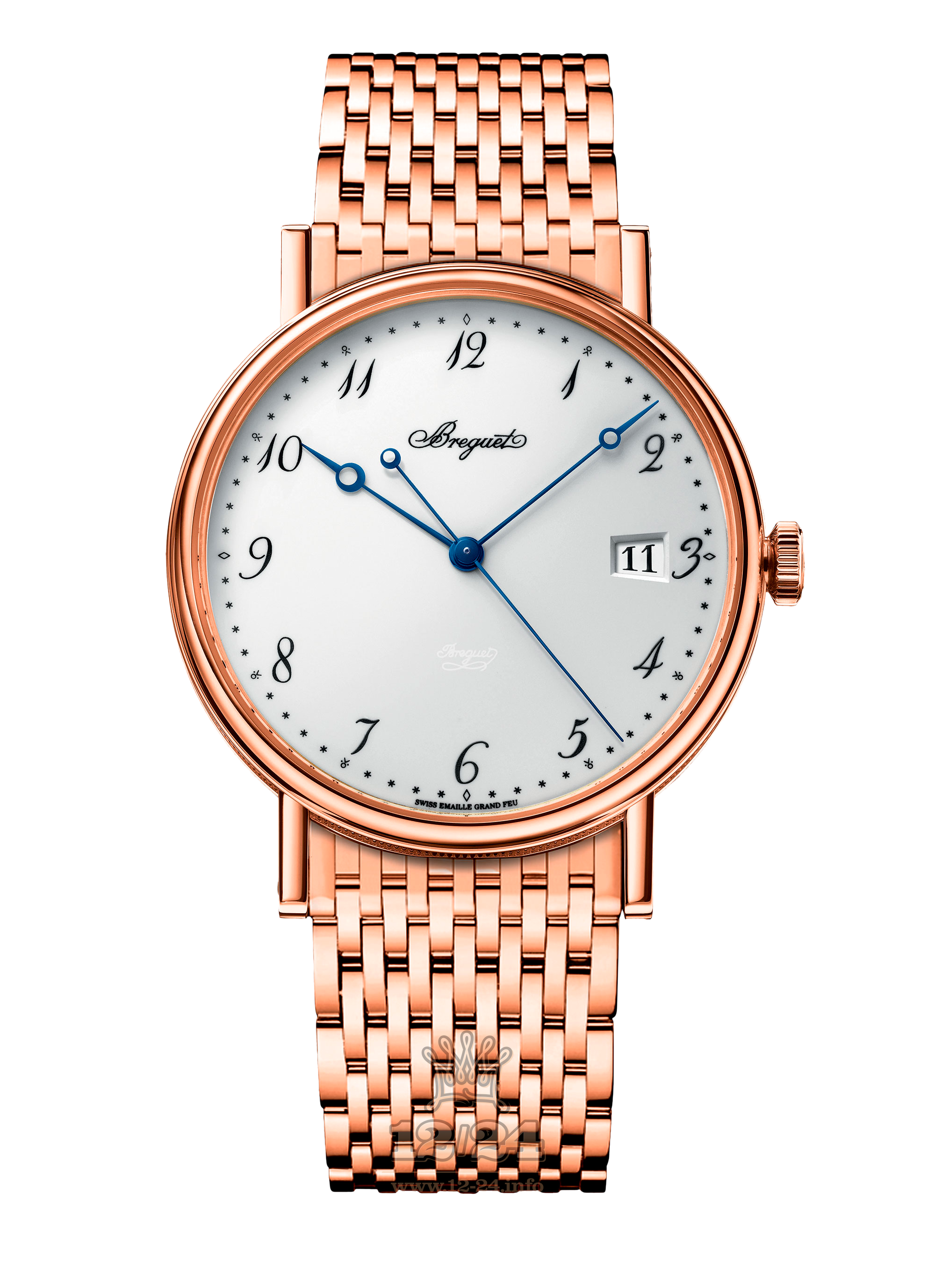 Breguet Classique Watch 5177BR/29/RV0 38 mm Pink gold Case White Dial
