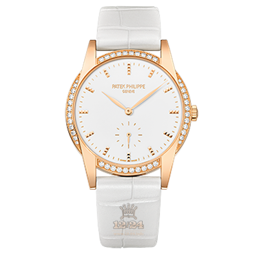 Patek Philippe Calatrava Watch 7122/200R-001 33 mm Pink gold Case White Dial