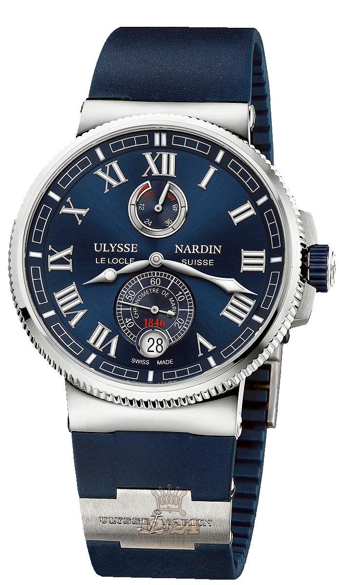 Ulysse Nardin Marine Watch 1183-126-3/43 43 mm Stainless steel Titanium Case Blue Dial