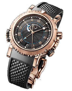 Breguet Marine Watch 5847BR/Z2/5ZV 45 mm Pink gold Case Black Dial
