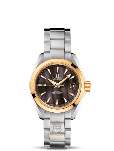 Omega Aqua Terra 150 M Watch 231.20.30.20.06.004 30 mm Steel / Yellow gold Case Gray Dial