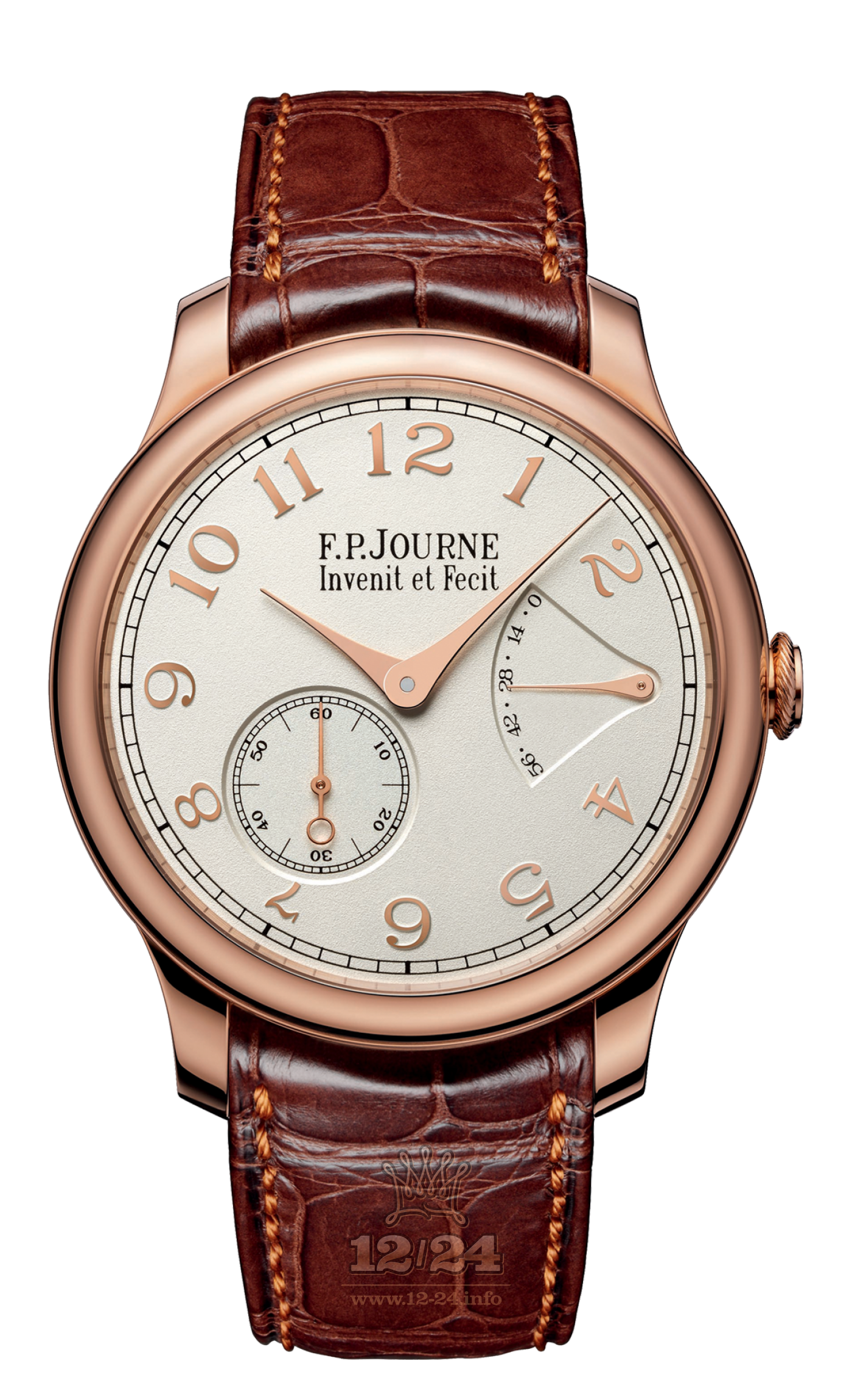 F.P.Journe Souveraine Watch FPJ-Co-Souveraine-ChronoSouverain-AL-ChiffreOr 39 mm Pink gold Case White Dial