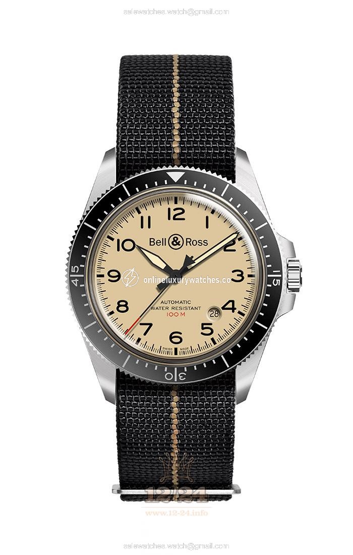 Bell & Ross Vintage Watch BRV292-BEI-ST/SF Stainless steel Case Beige Dial