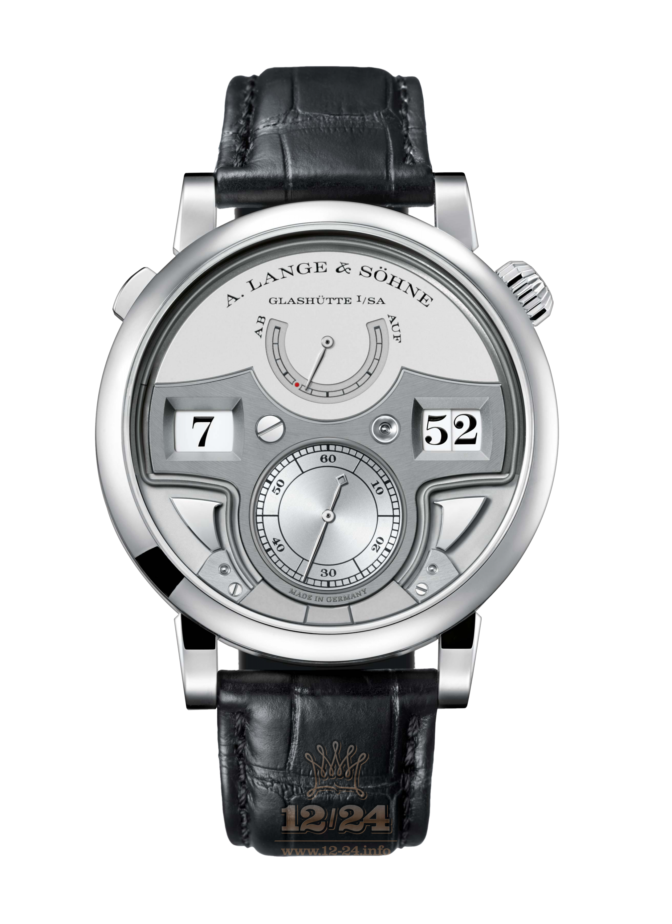 A.Lange & Sohne Zeitwerk Watch 147.025 44 mm Platinum Case