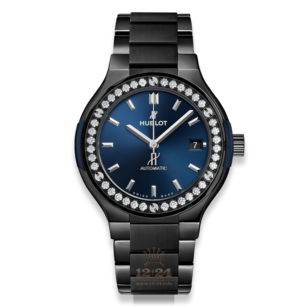 Hublot Classic Fusion Watch 568.CM.7170.CM.1204 38 mm Ceramics Case Dark blue Dial