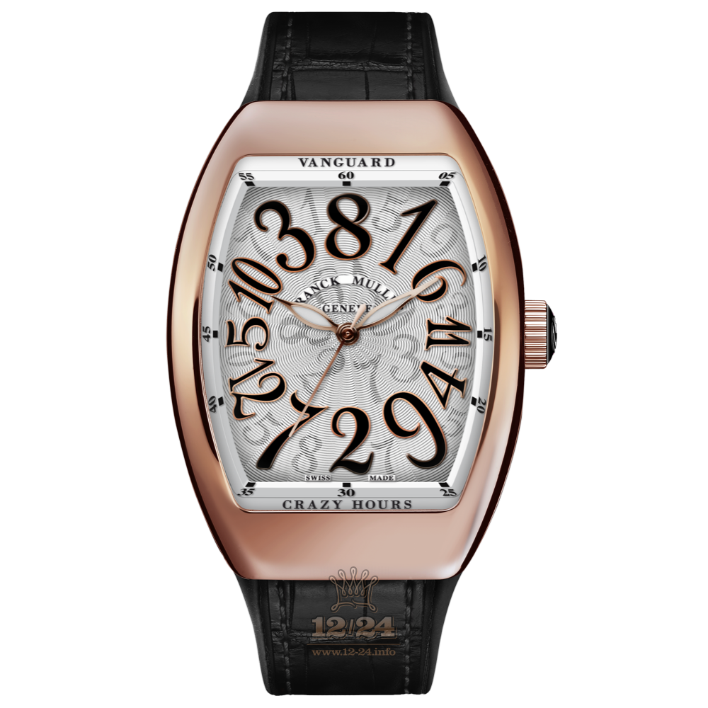 Franck Muller Vanguard Watch V 32 CH NR 32 mm Pink gold Case Silver Dial
