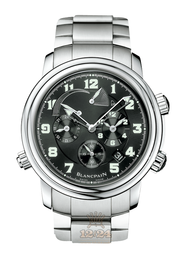 Blancpain Leman Watch 2041-1130M-71 40 mm Stainless steel Case Black Dial