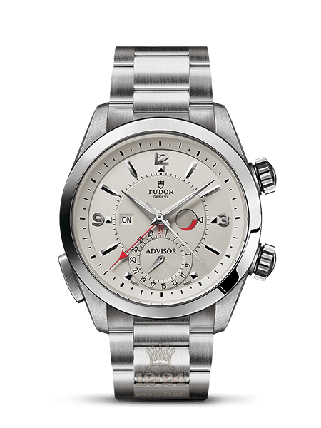 Tudor Advisor Watch M79620T-0001 42 mm Stainless steel Titanium Case Silver Dial