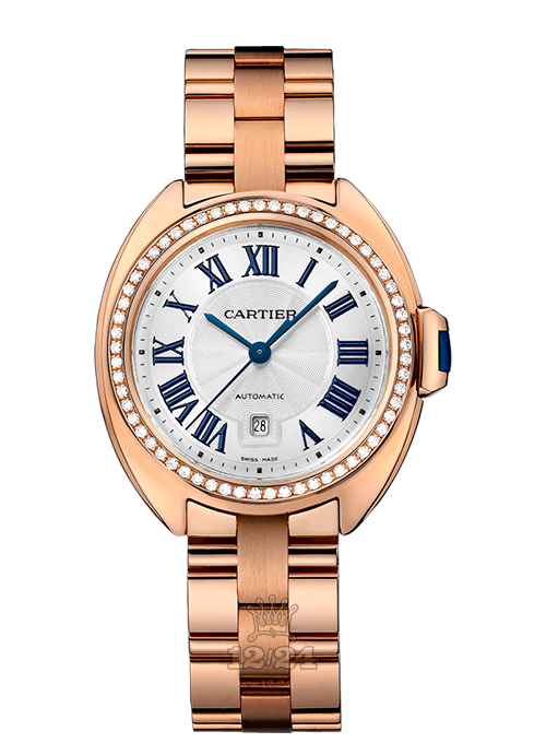 Cartier Cle de Cartier Watch WJCL0003 31 mm Pink gold Case Silver Dial