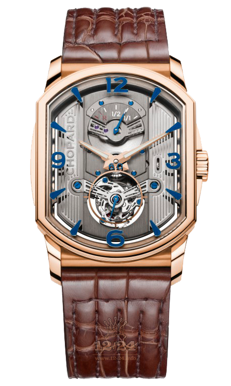 Chopard L.U.C Watch 161939-5001 44 mm Pink gold Case Gray Dial