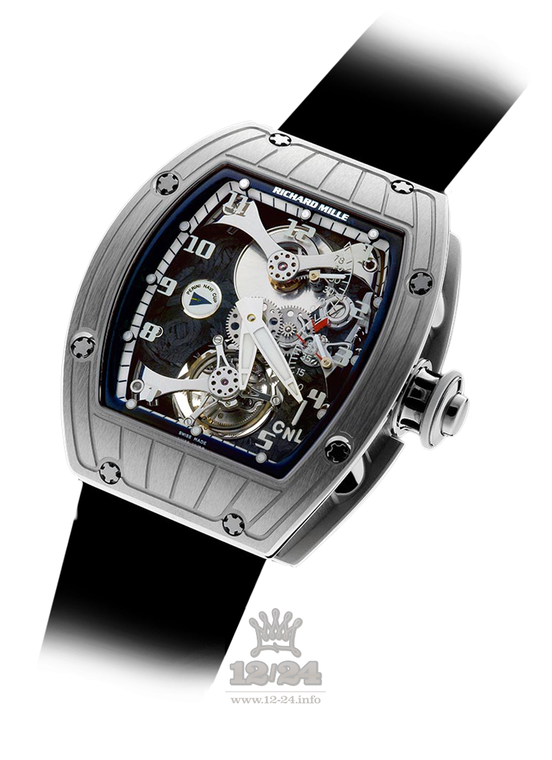 Richard Mille Men's Collection Watch RM 014 Tourbillon Perini Navi 45 mm White gold Case