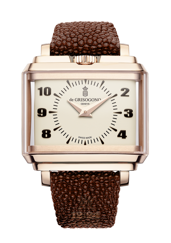 de Grisogono New Retro Women Watch NRW-N03/A Pink gold Case Beige Dial