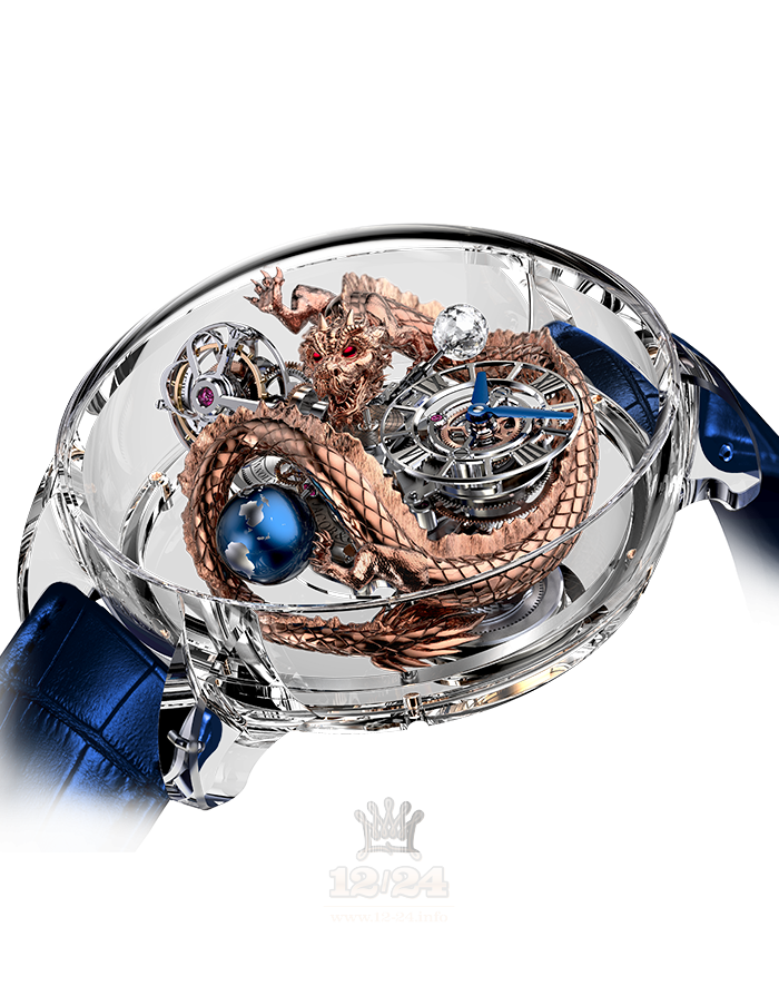 Jacob & Co Grand Complication Masterpieces Watch AT125.80.DR.SD.B 50 mm Sapphire Case