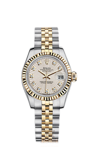 Rolex Lady-Datejust Watch 179173-0193 26 mm Steel / Yellow gold Case Beige Dial