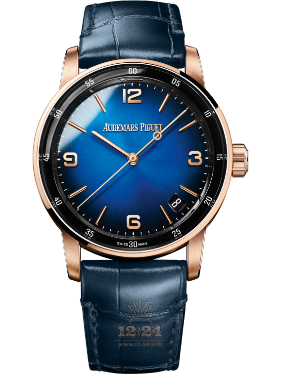Audemars Piguet Code 11.59 Watch 15210OR.OO.A028CR.01 41 mm Pink gold Case Dark blue Dial