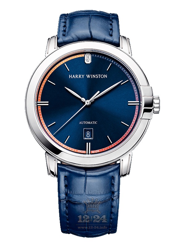 Harry Winston Midnight Collection Watch MIDAHD42WW005 42 mm White gold Case Dark blue Dial