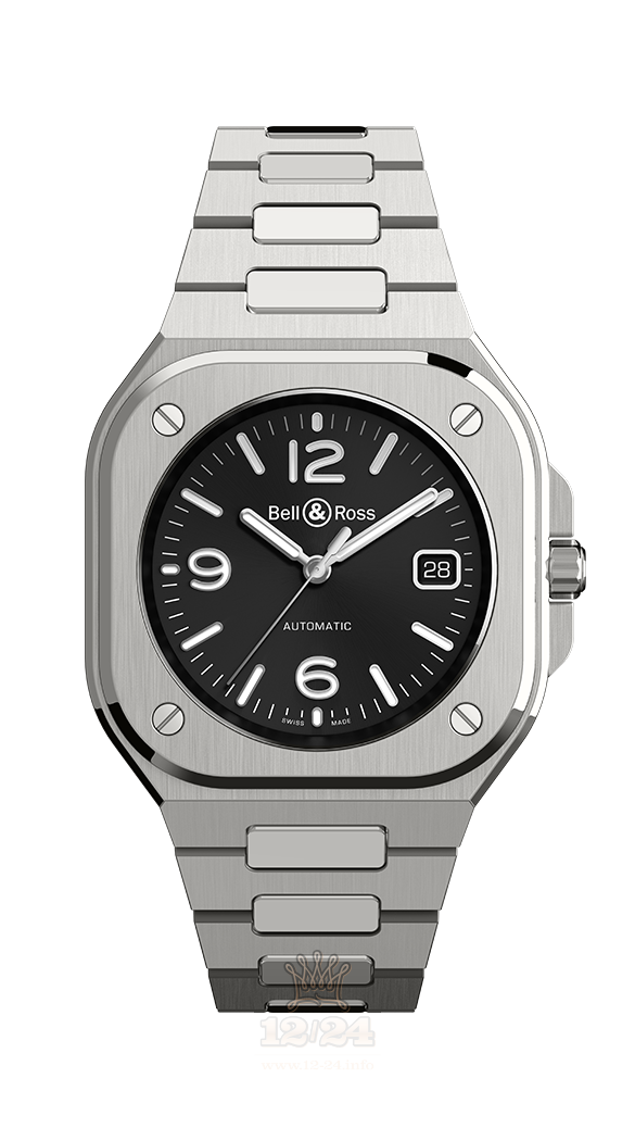 Bell & Ross Instruments Watch BR05A-BL-ST/SST 40 mm Stainless steel Case Black Dial
