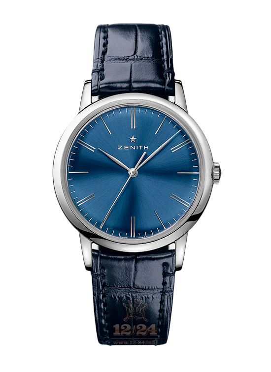 Zenith Elite Watch 03.2290.679/51.C700 39 mm Stainless steel Case Dark blue Dial