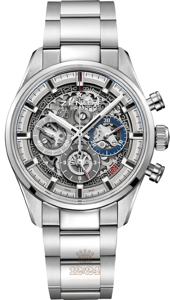 Zenith Chronomaster Watch 03.2153.400/78.M2150 38 mm Stainless steel Case Silver Dial