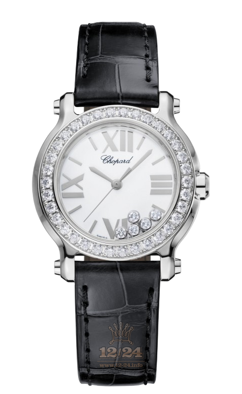 Chopard Happy Diamonds Watch 278509-3007 30 mm Stainless steel Case White Dial