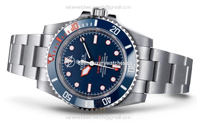 Rolex Submariner Watch 114060 40 mm Stainless steel PVD coating Case Dark blue Dial