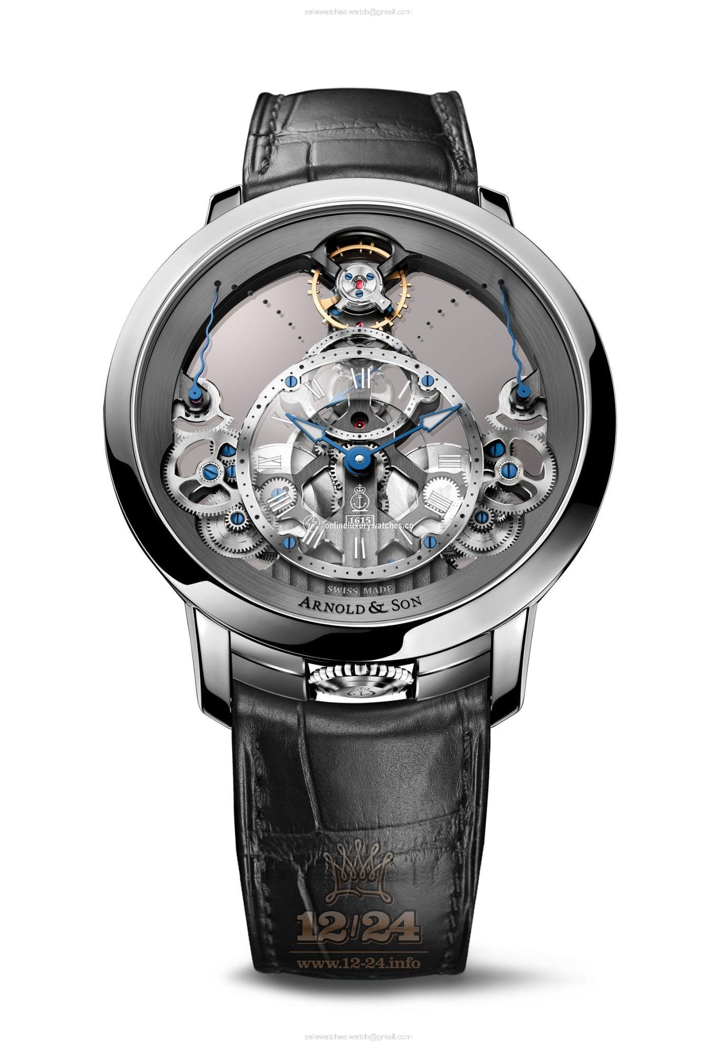 Arnold Son Instrument Collection Watch 1TPAS.S01A.C124S 45 mm Stainless steel Case Silver Dial