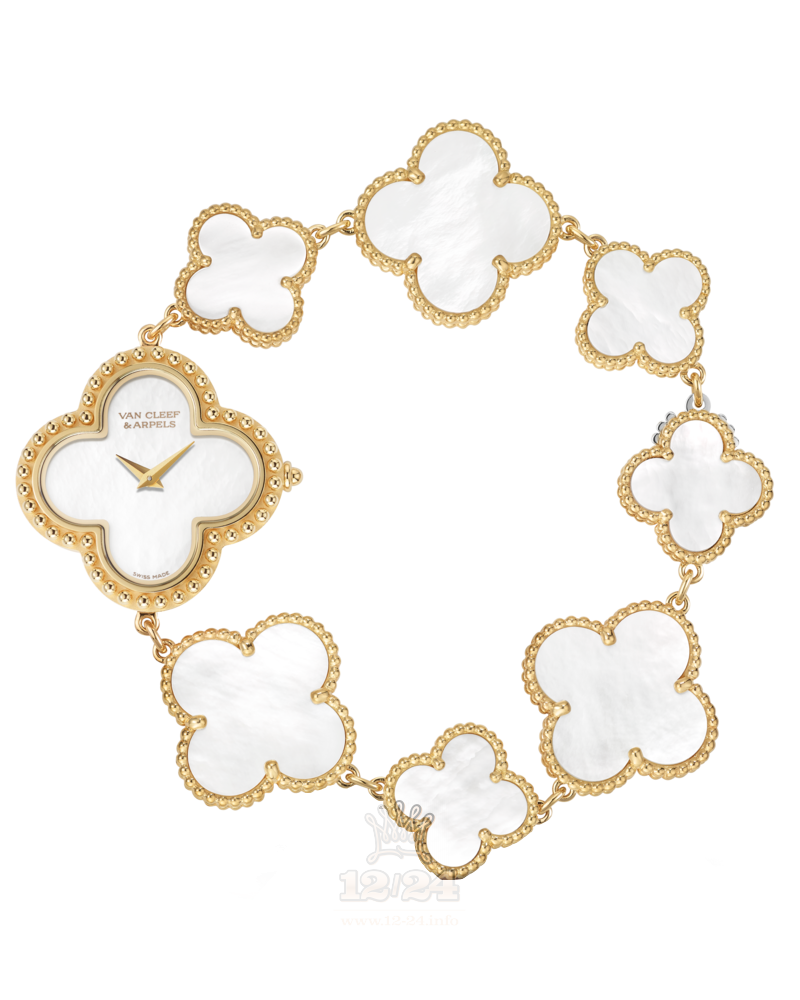 Van Cleef Alhambra Watch VCARO40T00 26 mm Yellow gold Case White Dial