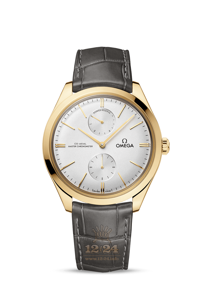 Omega De Ville Watch 435.53.40.22.02.001 40 mm Yellow gold Case Silver Dial