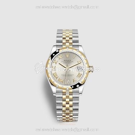 Rolex Datejust Watch 278343rbr-0004 31 mm Stainless steel Yellow gold Case Silver Dial